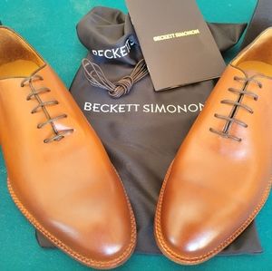 NWT Beckett Simonon Style:Valenci Hand Crafted Tan Shoes